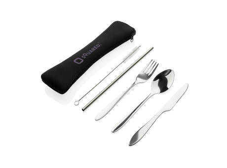 4-teiliges wiederverwendbares Besteckset aus Stainless-Steel