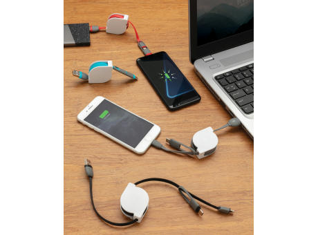 3-in-1 ausziehbares Kabel