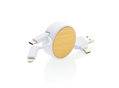 Ontario ausziehb. 6-in-1 Kabel aus RCS recyceltem Kunststoff
