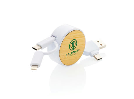 Ontario ausziehb. 6-in-1 Kabel aus RCS recyceltem Kunststoff