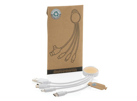 rundes Ontario 6-in-1 Kabel aus RCS recyceltem Kunststoff