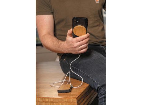 10W Bambus magnetischer Wireless Charger