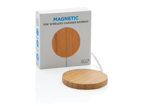 10W Bambus magnetischer Wireless Charger