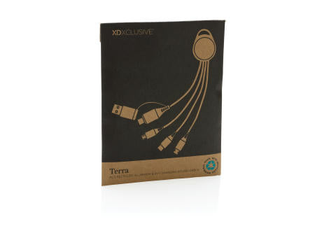 Terra 6-in-1-Ladekabel aus RCS recyceltem Aluminium