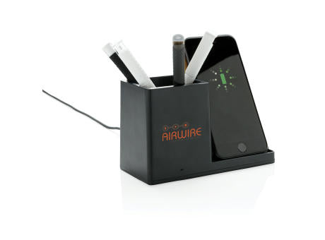 Ontario 10W Wireless Charger aus Bambus und RCS Kunststoff
