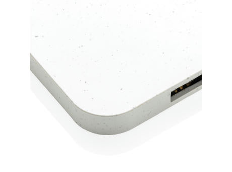 10W Wireless Charger aus RSC recycl. Kunststoff mit Dual-USB