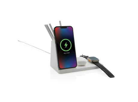 Ontario 15W 3-in-1 Charger aus RCS rec. Kunststoff & Bambus