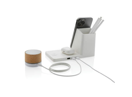 Ontario 15W 3-in-1 Charger aus RCS rec. Kunststoff & Bambus