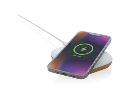 Oregon Wireless-Charger aus RCS recyc. Kunststoff & Kork