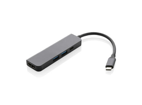 Terra Hub aus RCS recyceltem Aluminium mit HDMI-Input