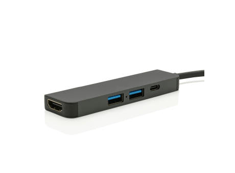 Terra Hub aus RCS recyceltem Aluminium mit HDMI-Input
