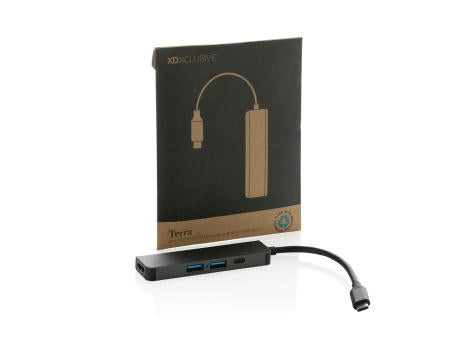 Terra Hub aus RCS recyceltem Aluminium mit HDMI-Input