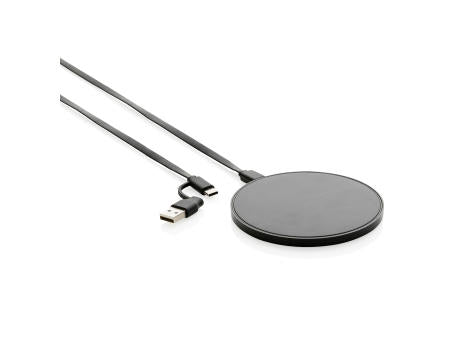 10W Wireless Charger aus RCS Standard recyceltem Kunststoff