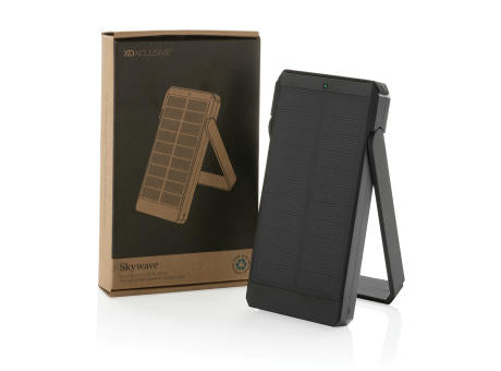 Skywave 10000mAh Solarpowerbank aus RCS recycelt. Kunststoff