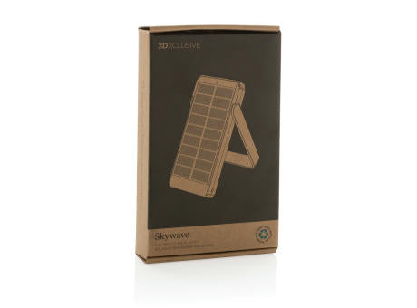 Skywave 10000mAh Solarpowerbank aus RCS recycelt. Kunststoff