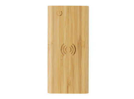 8.000mAh Bambus-Wireless-Powerbank