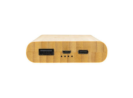 8.000mAh Bambus-Wireless-Powerbank