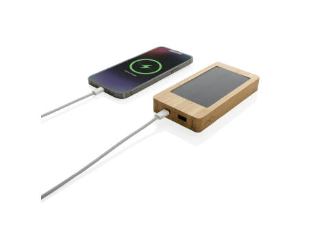 Sunwick 10.000mah Bambus Solar Powerbank