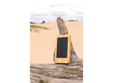 Sunwick 10.000mah Bambus Solar Powerbank