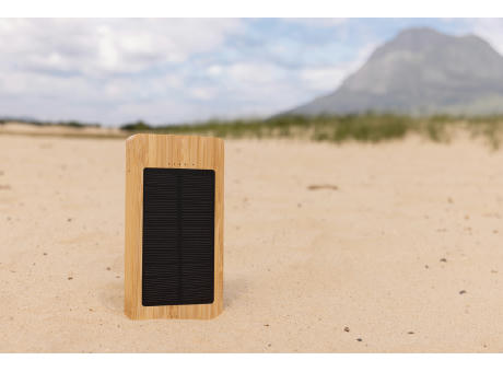 Sunwick 10.000mah Bambus Solar Powerbank