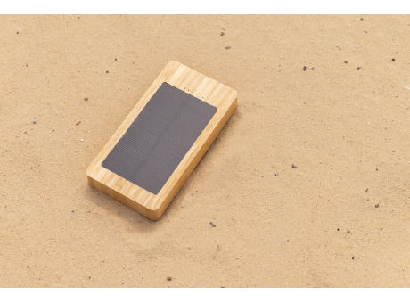 Sunwick 10.000mah Bambus Solar Powerbank
