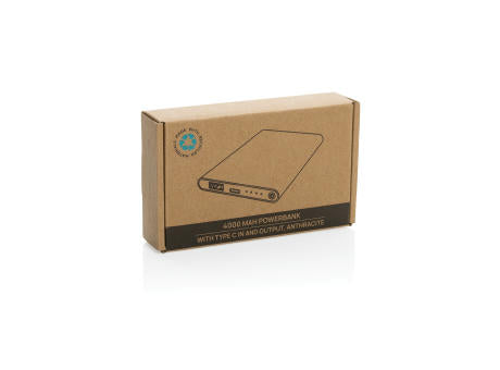 4.000mAh Type-C Powerbank aus RCS recyeltem ABS & Aluminium