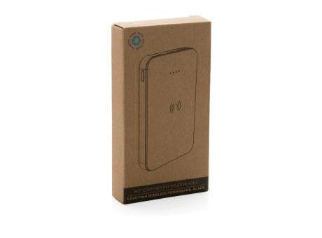 5.000mAh 5W Wireless Powerbank aus RCS recyceltem Kunststoff