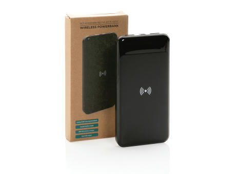 Wireless Powerbank aus RCS Standard recyceltem Kunststoff