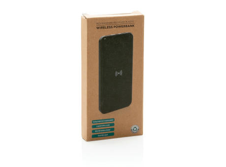 Wireless Powerbank aus RCS Standard recyceltem Kunststoff