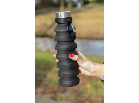 Auslaufgeschützte faltbare Silikonflasche