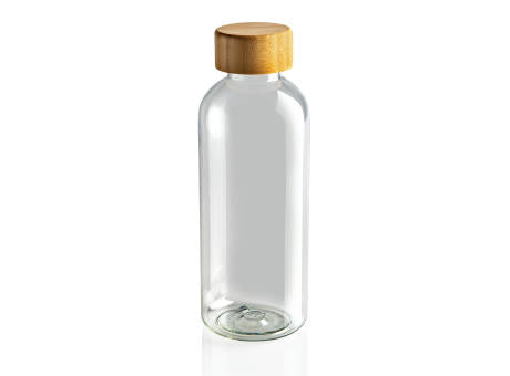 RCS rPET Flasche mit Bambus-Deckel