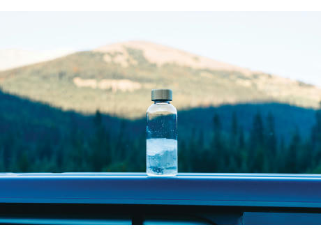 RCS rPET Flasche mit Bambus-Deckel