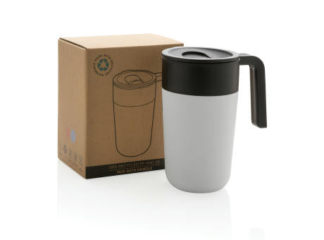 GRS recycelte PP und Stainless Steel Tasse mit Griff