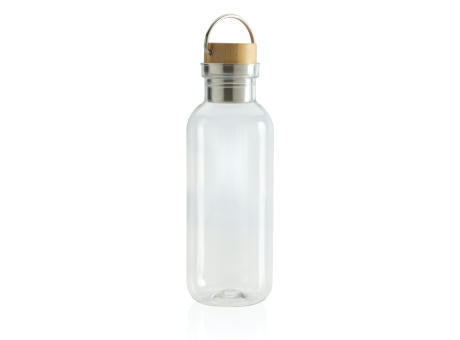 RCS rPET Flasche with Bambusdeckel und Griff