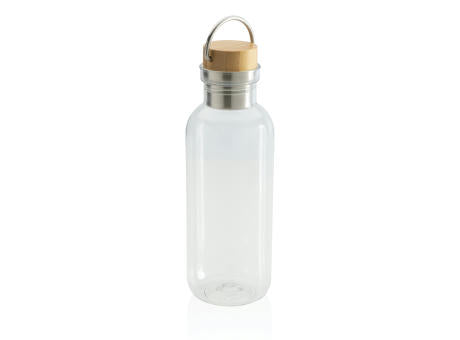 RCS rPET Flasche with Bambusdeckel und Griff