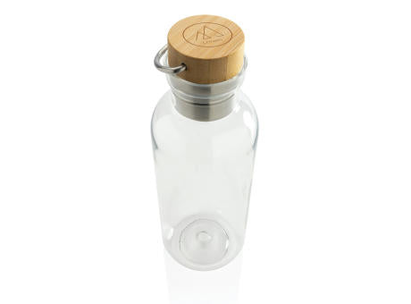 RCS rPET Flasche with Bambusdeckel und Griff