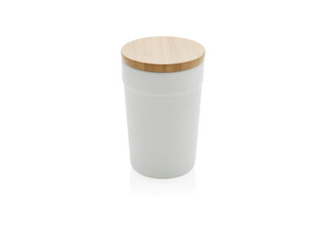 GRS rPP-Becher mit Bambusdeckel