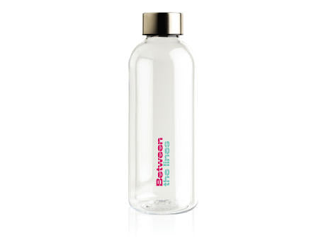 Auslaufsichere Trinkflasche mit Metalldeckel