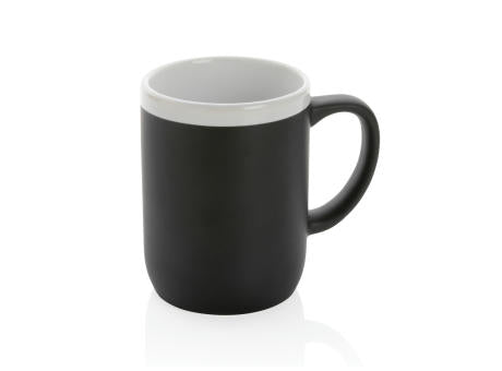Keramiktasse mit weißem Rand, 300ml