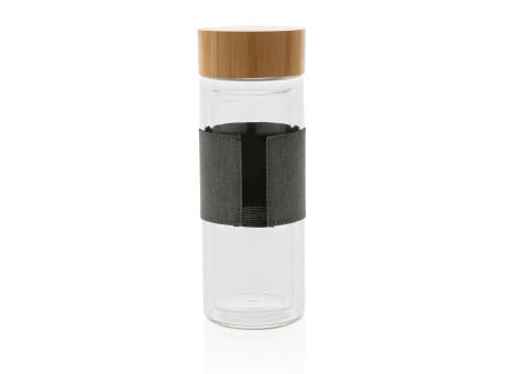 Impact doppelwandige Borosilikatglas-Flasche