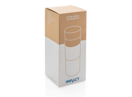 Impact doppelwandige Borosilikatglas-Flasche