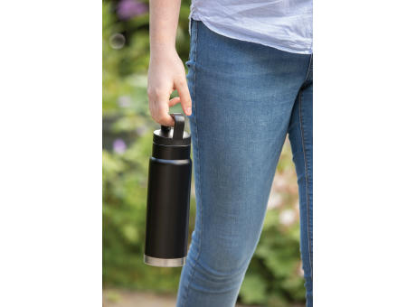 Auslaufsichere Vakuum-Flasche mit Tragegriff