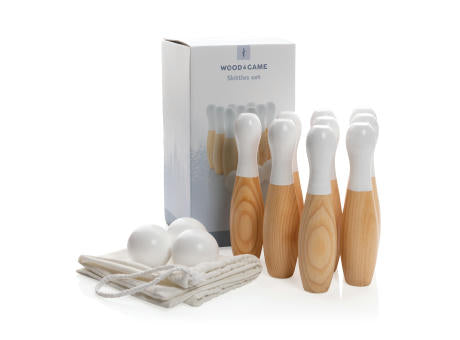 Kegel-Set aus Holz