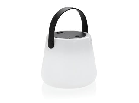 SolarGlow Außenleuchte aus RCS rec. Kunststoff mit USB-Lampe