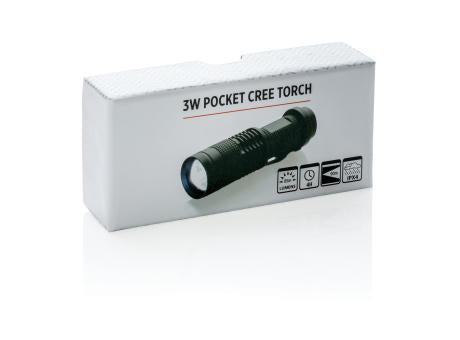 Kompakte 3W Cree Taschenlampe