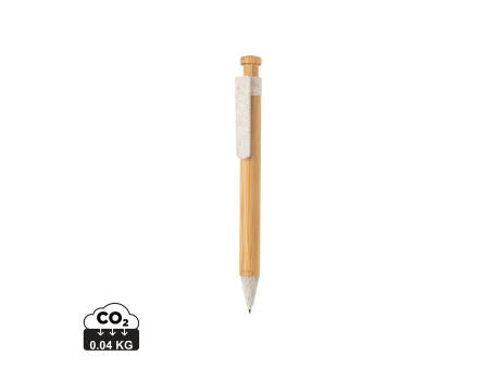 Bambus Stift mit Wheatstraw-Clip