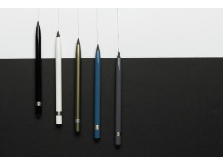 Tintenloser Stift aus Aluminium mit Radiergummi