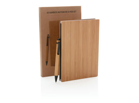 A5 Bambus Notizbuch & Stift