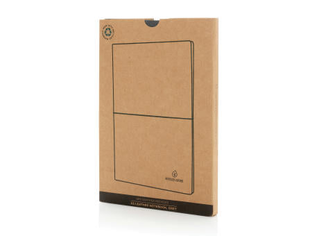A5 Notizbuch aus GRS recyceltem Leder