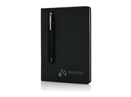 Basic Hardcover PU A5 Notizbuch mit Stylus-Stift